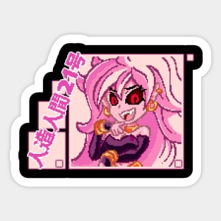 Pixel Android 21 Sticker